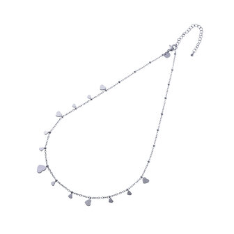 Ketting N4499-1 hearts on the side necklace zilver - ​​​​​​​Day&amp;Eve 