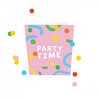 Confetti Card Party time 2 - TheGiftLabel