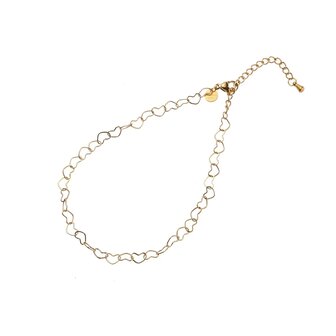 Enkelbandje A3892-2 heart chain goud- Day&amp;Eve 