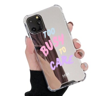 Telefoonhoesje too busy to care mirror case - Mim Amsterdam 