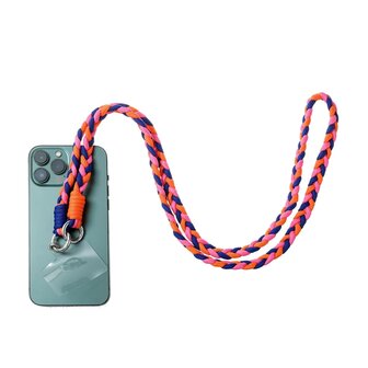 Braided Orange + Pink + Blue Telephone Cord T4515-7 - Day&amp;Eve