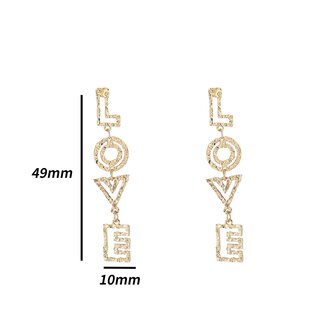 Oorbellen E4709-2 Little love earring Goud- Day&amp;Eve 