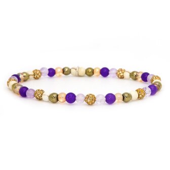 Armband spiral Lavany gold crystal xxs - Karma