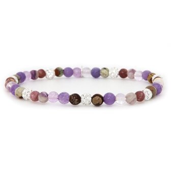 Armband spiral Alium white crystal xxs - Karma