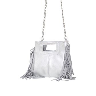 Tas Fabulous frills zilver - Baggyshop