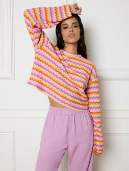 Top crochet gestreept NICA - Refined Department