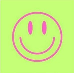 Tegeltje smiley neon fortex