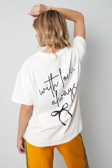 T-shirt with love always wit