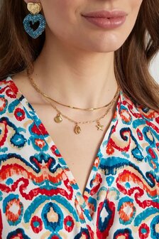 Bedelketting sea side - goud