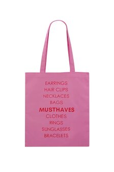 Canvas shopper musthaves - fuchsia