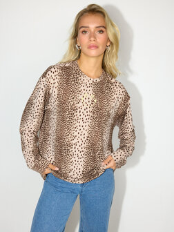 T-shirt longsleeve leopard Jody - Refined Department