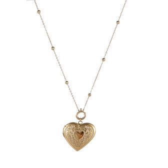 Ketting N4756-2 Heart locket necklace goud- ​​​​​​​Day&amp;Eve 