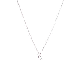 Ketting N4734-1 Trough the hearts necklace zilver - ​​​​​​​Day&amp;Eve 