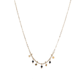 Ketting N4760-3 Beads + petals necklace goud - ​​​​​​​Day&amp;Eve 