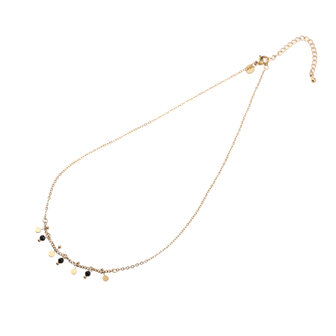 Ketting N4760-3 Beads + petals necklace goud - ​​​​​​​Day&amp;Eve 