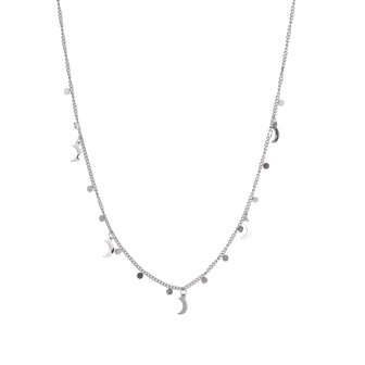 Ketting N4750-1 Moon on the side necklace zilver - ​​​​​​​Day&amp;Eve 