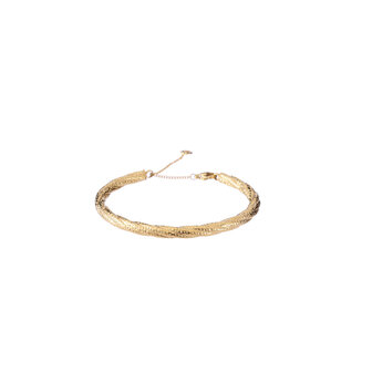 Armband B4718-2 Hammered bangle goud - Day&amp;Eve