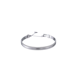 Armband B4722-1 Side rope bangle zilver - Day&amp;Eve