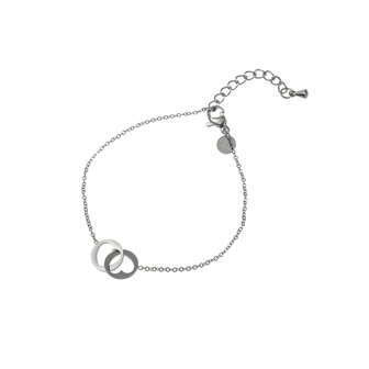 Armband B4755-1 Locked hearts bracelet zilver - Day&amp;Eve