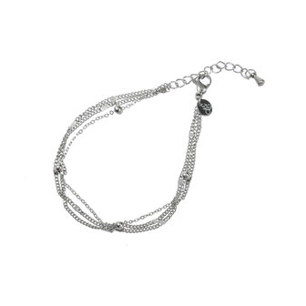 Armband B4732-1 Triple bracelet zilver - Day&amp;Eve