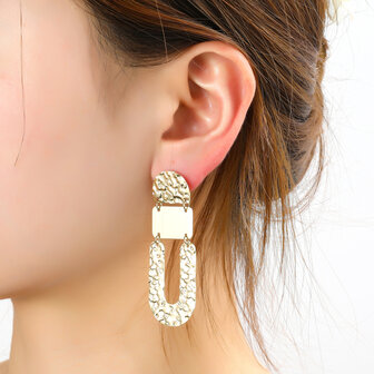 Oorbellen E4845-2 U shape earring goud - Day&amp;Eve 