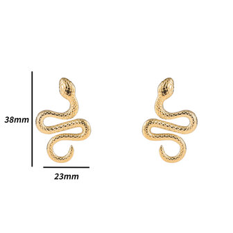 Oorbellen E4861-2 Snake earring goud - Day&amp;Eve 