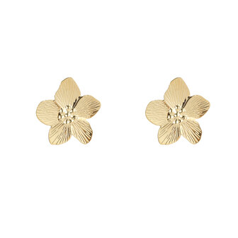 Oorbellen E4929-2 Full flower stud earring goud - Day&amp;Eve 