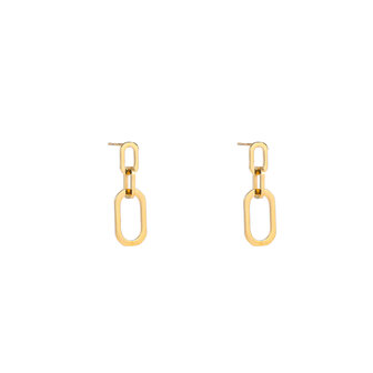 Oorbellen E4852-2 classic link earring goud - Day&amp;Eve 