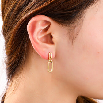 Oorbellen E4852-2 classic link earring goud - Day&amp;Eve 