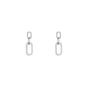 Oorbellen E4852-1 classic link earring zilver - Day&amp;Eve 