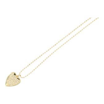 Ketting ballchain met goud hartje LOVE YOU met glitter crystal - Fushi