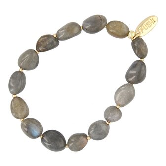 Armband halfedelsteen tumble stones labradorite - Fushi