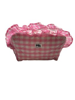 Toilettas ruitjes soft pink - Loffs