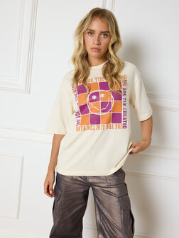 T-shirt block smiley Maggy - Refined Department