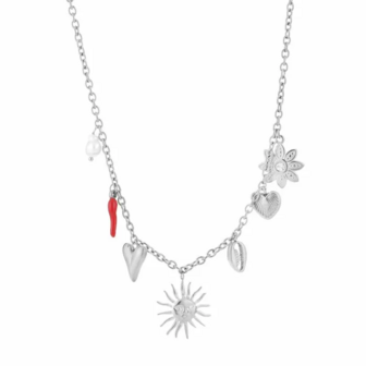 Bedelketting sunshine - zilver