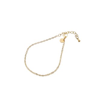 Armband B4744-2 Basic twisted bracelet goud - Day&amp;Eve