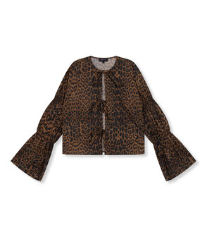 Blouse strikjes Gemma leopard - Refined Department