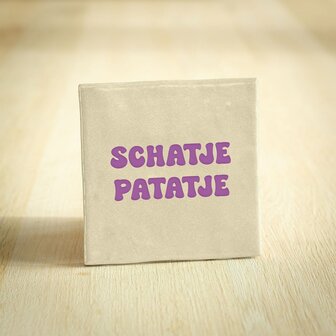 Tegeltje schatje patatje