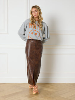 Trui/sweater smiley Jayne grijs - Refined Department