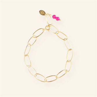 Armband Chain roze - MableHappiness