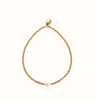 Armband pink pearl - MableHappiness