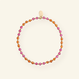 Armband brown magenta - MableHappiness