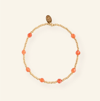 Armband ruby orange - MableHappiness