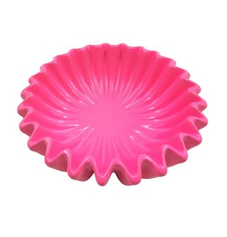 Pleated bowl ceramics neon pink - HouseVitamin