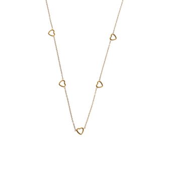 Ketting N4479-2 hearts necklace goud - ​​​​​​​Day&amp;Eve 