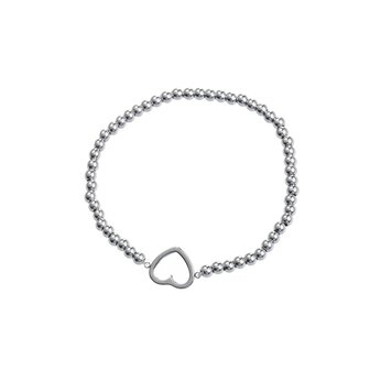 Armband B4214-1 balsy bracelet hart  zilver - Day&amp;Eve