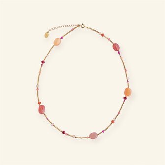 Ketting paradise orange pink - MableHappiness