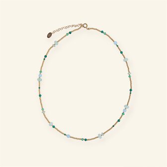 Ketting facet blue green - MableHappiness