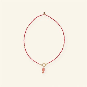 Ketting red charm - MableHappiness