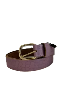 Riem leer croco lila - Elvy Fashion